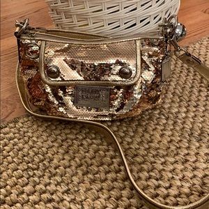 Coach small sequin bag